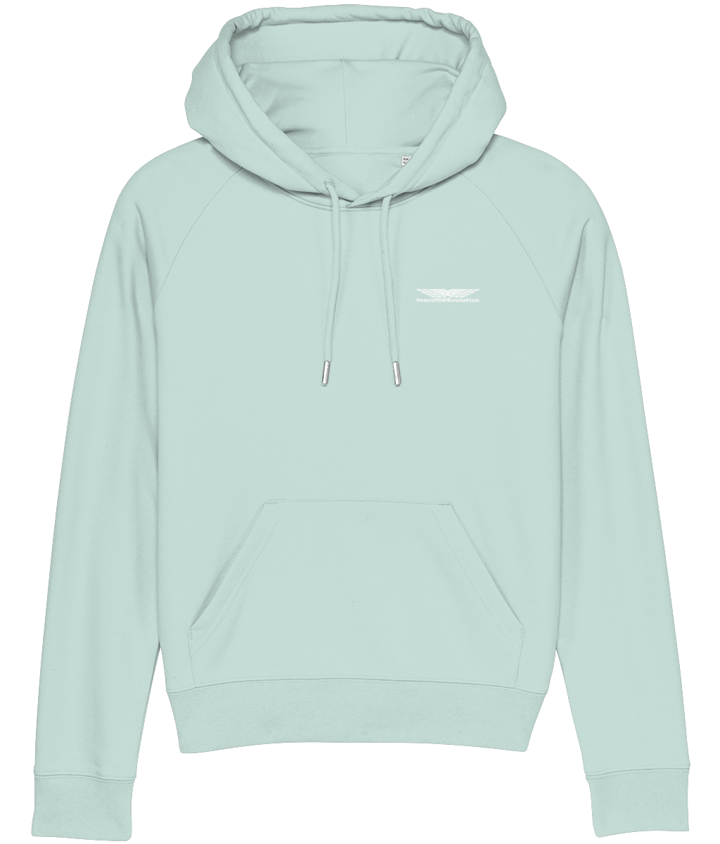 Different Evolution: Eco Ladies Hoodie SX007 S-White Logo1: (Other Colour-Variants available)