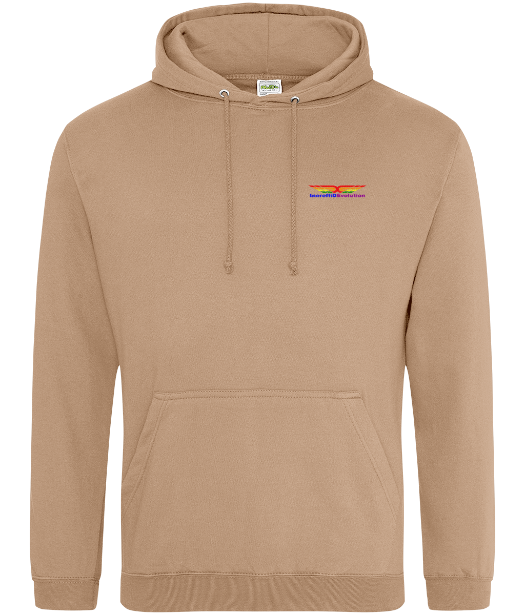 Different Evolution: College Adult Unisex Hoodie JH001 S-Rainbow Logo1: (Other Colour-Variants available)