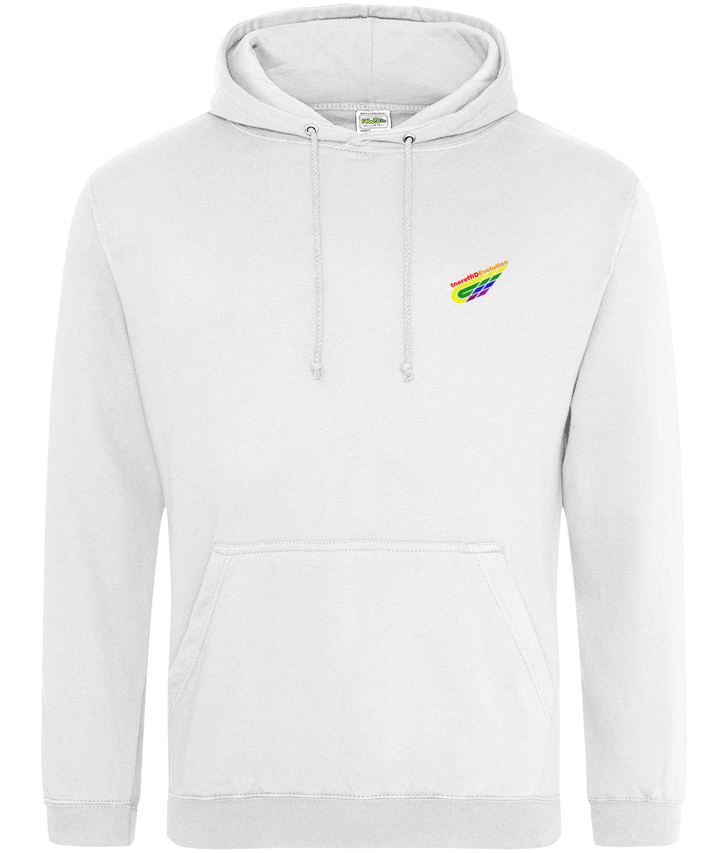 Different Evolution: College Adult Unisex Hoodie JH001 S-Rainbow Logo2: (Other Colour-Variants available)