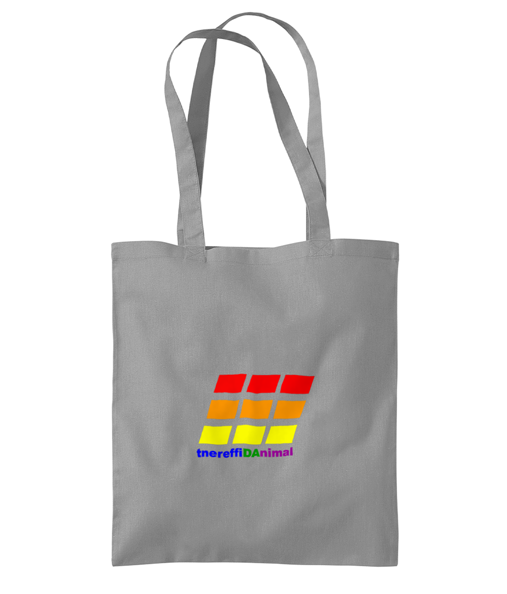 Different Animal: Eco Organic Premium Cotton Tote Bag WM261 S-Rainbow Logo2: (Other Colour-Variants available)