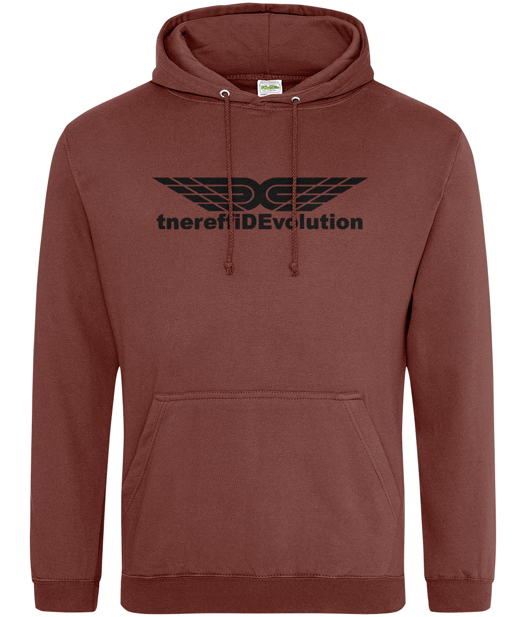 Different Evolution: College Adult Unisex Hoodie JH001 L-Black Logo1: (Other Colour-Variants available)