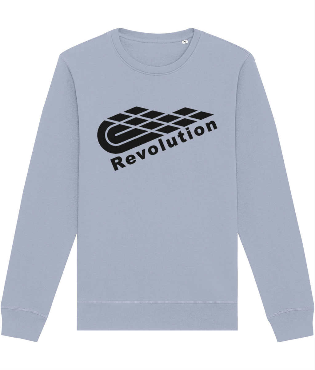 Revolution: Eco Roller Adult Unisex Sweatshirt SX137 L-Black Logo: (Other Colour-Variants available)