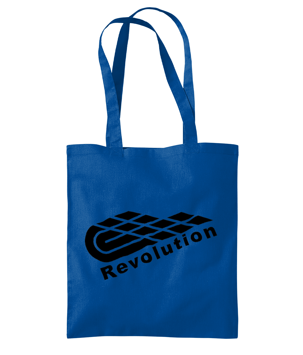 Revolution: Eco Organic Premium Cotton Tote Bag WM261 L-Black Logo: (Other Colour-Variants available)