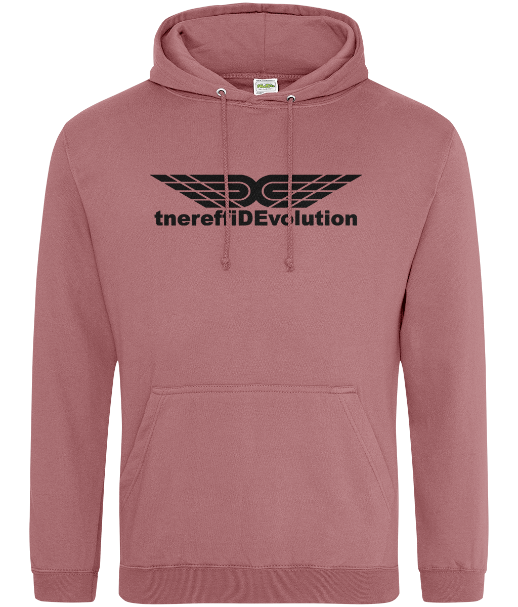 Different Evolution: College Adult Unisex Hoodie JH001 L-Black Logo1: (Other Colour-Variants available)