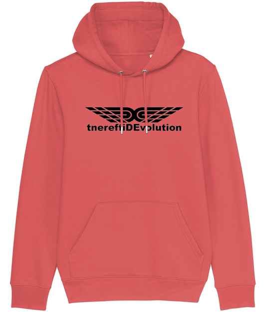 Different Evolution: Eco Cruiser Adult Unisex Hoodie SX005 L-Black Logo1:(Other Colour-Variants available)