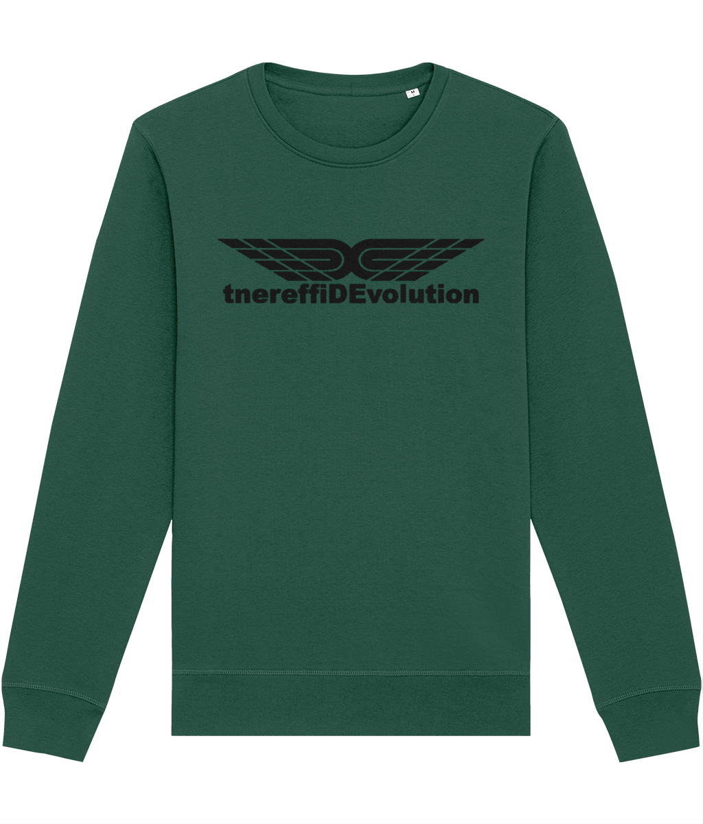 Different Evolution: Eco Roller Adult Unisex Sweatshirt SX137 L-Black Logo1: (Other Colour-Variants available)