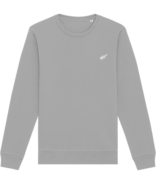 Different Evolution: Eco Roller Adult Unisex Sweatshirt SX137 S-White Logo2: (Other Colour-Variants available)