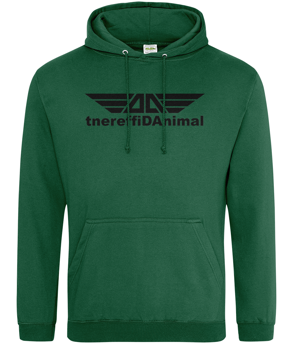 Different Animal: College Adult Unisex Hoodie JH001 L-Black Logo1: (Other Colour-Variants available)