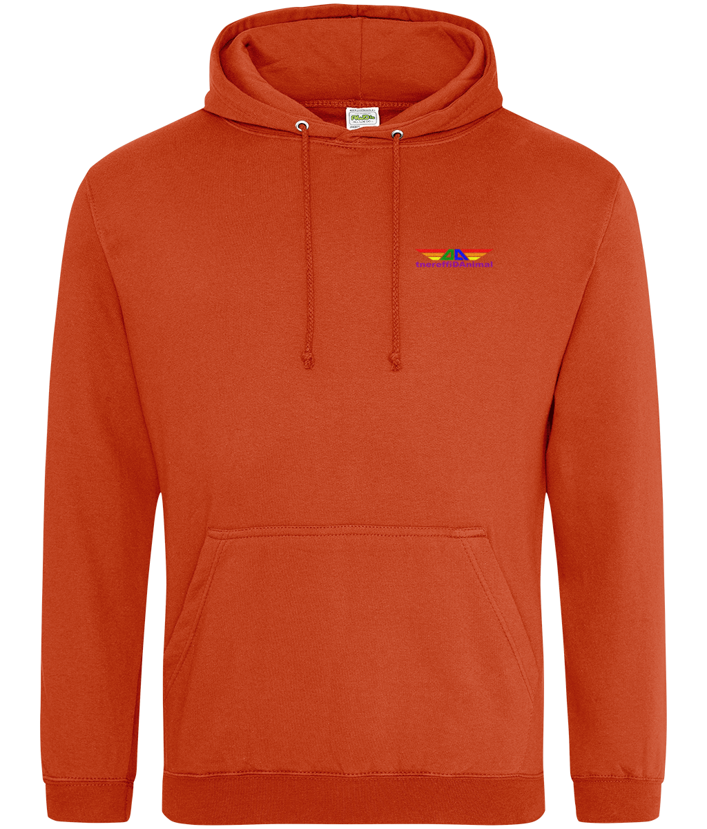 Different Animal: College Adult Unisex Hoodie JH001 S-Rainbow Logo1: (Other Colour-Variants available)