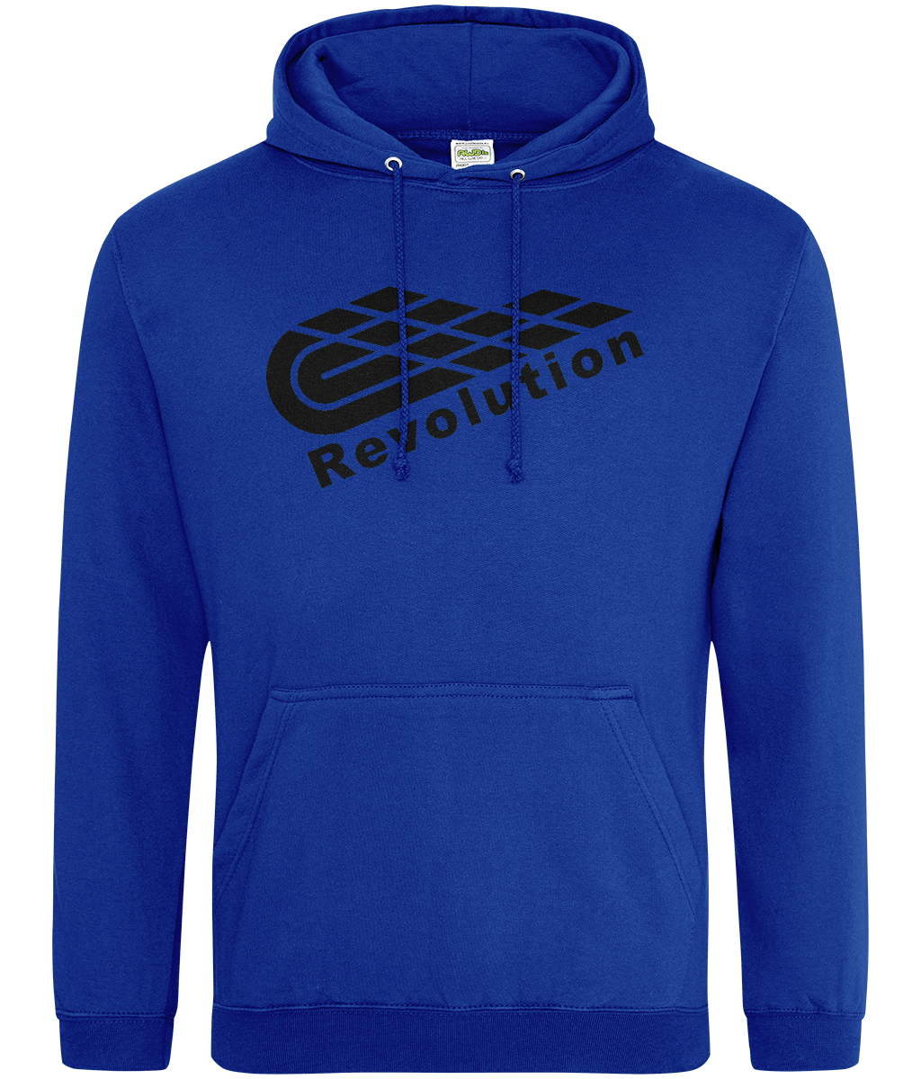 Revolution: College Adult Unisex Hoodie JH001 L-Black Logo: (Other Colour-Variants available)