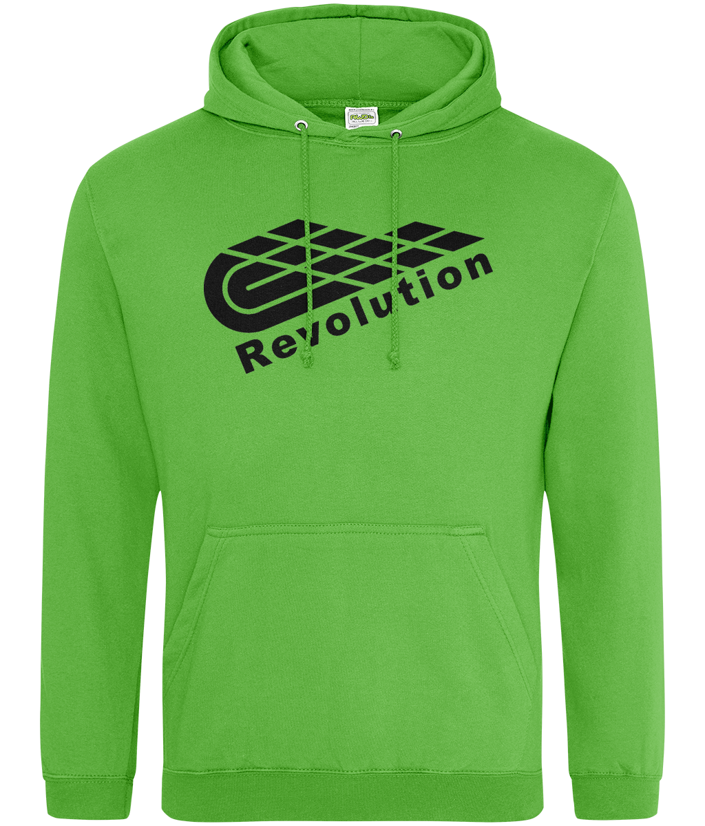 Revolution: College Adult Unisex Hoodie JH001 L-Black Logo: (Other Colour-Variants available)