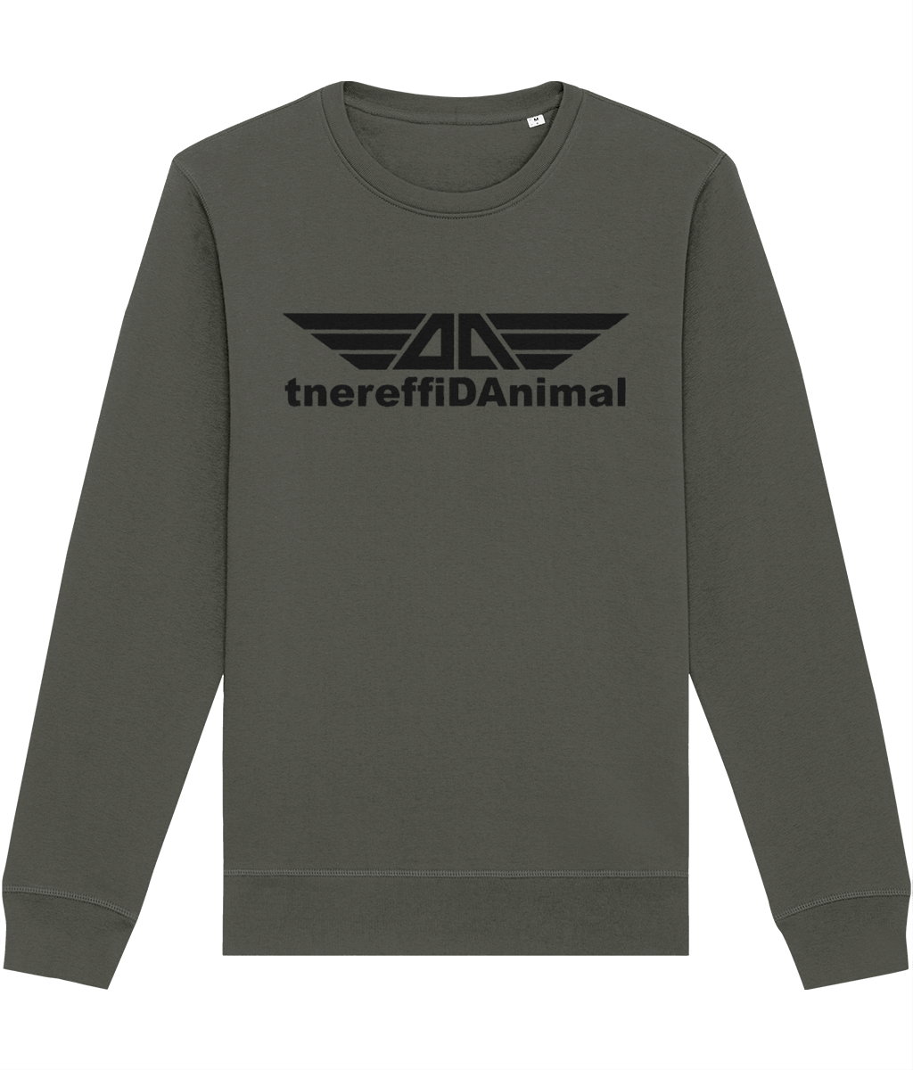 Different Animal: Eco Roller Adult Unisex Sweatshirt SX137 L-Black Logo1: (Other Colour-Variants available)