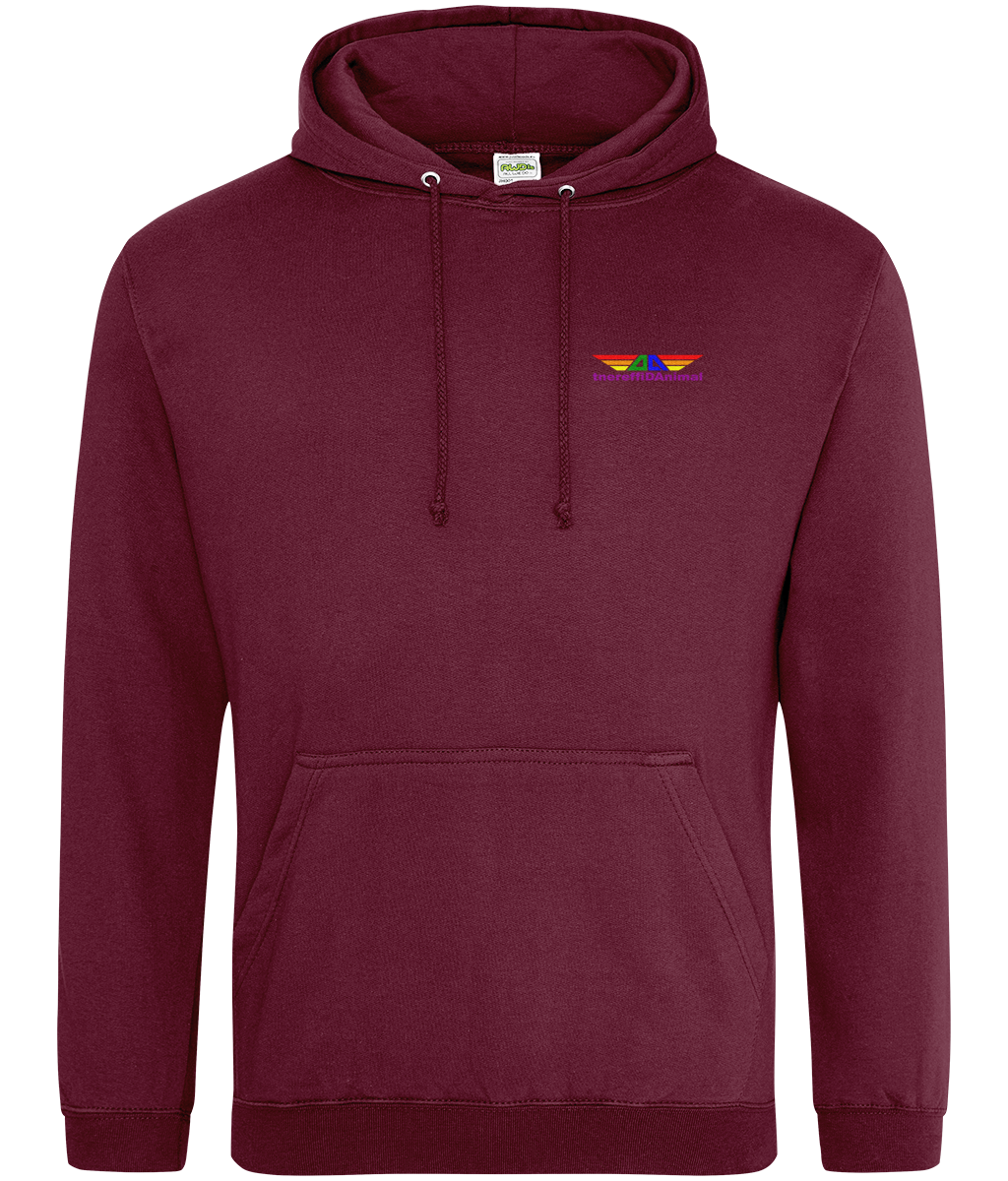 Different Animal: College Adult Unisex Hoodie JH001 S-Rainbow Logo1: (Other Colour-Variants available)