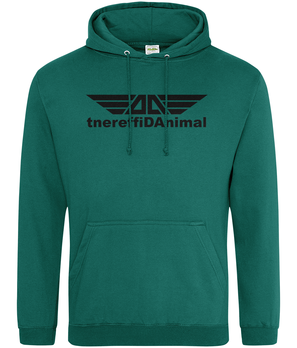 Different Animal: College Adult Unisex Hoodie JH001 L-Black Logo1: (Other Colour-Variants available)