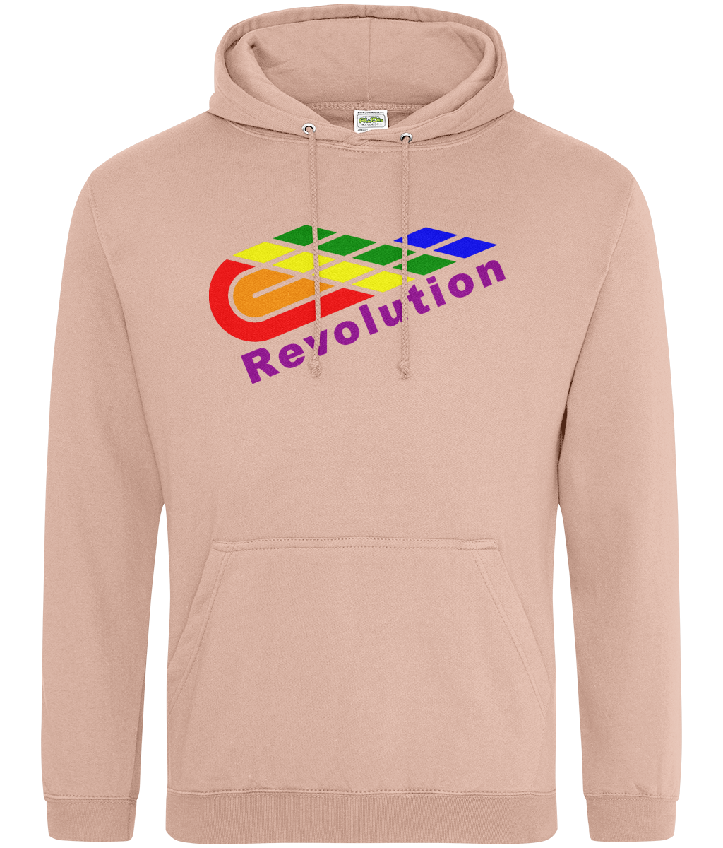 Revolution: College Adult Unisex Hoodie JH001 L-Rainbow Logo: (Other Colour-Variants available)