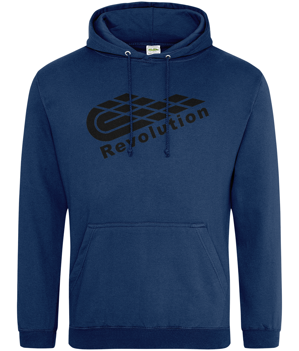 Revolution: College Adult Unisex Hoodie JH001 L-Black Logo: (Other Colour-Variants available)