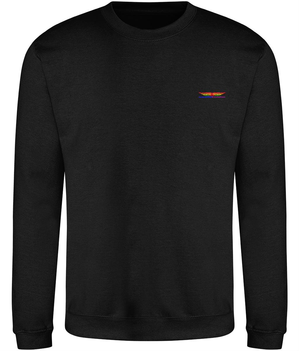 Different Evolution: Just Classic Adult Unisex Sweatshirt JH030 S-Rainbow Logo1: (Other Colour-Variants available)