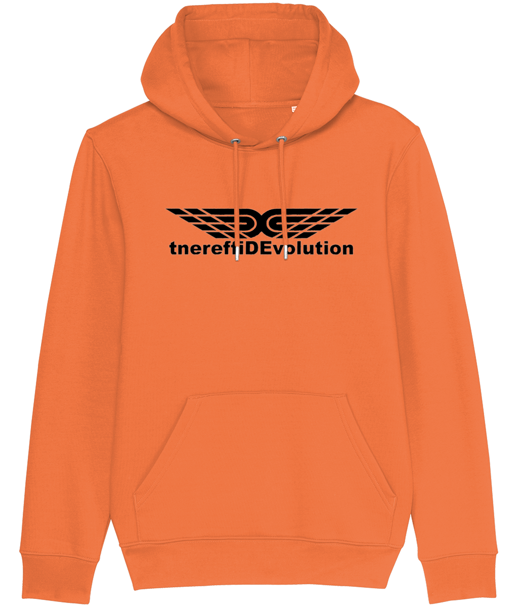 Different Evolution: Eco Cruiser Adult Unisex Hoodie SX005 L-Black Logo1: (Other Colour-Variants available)