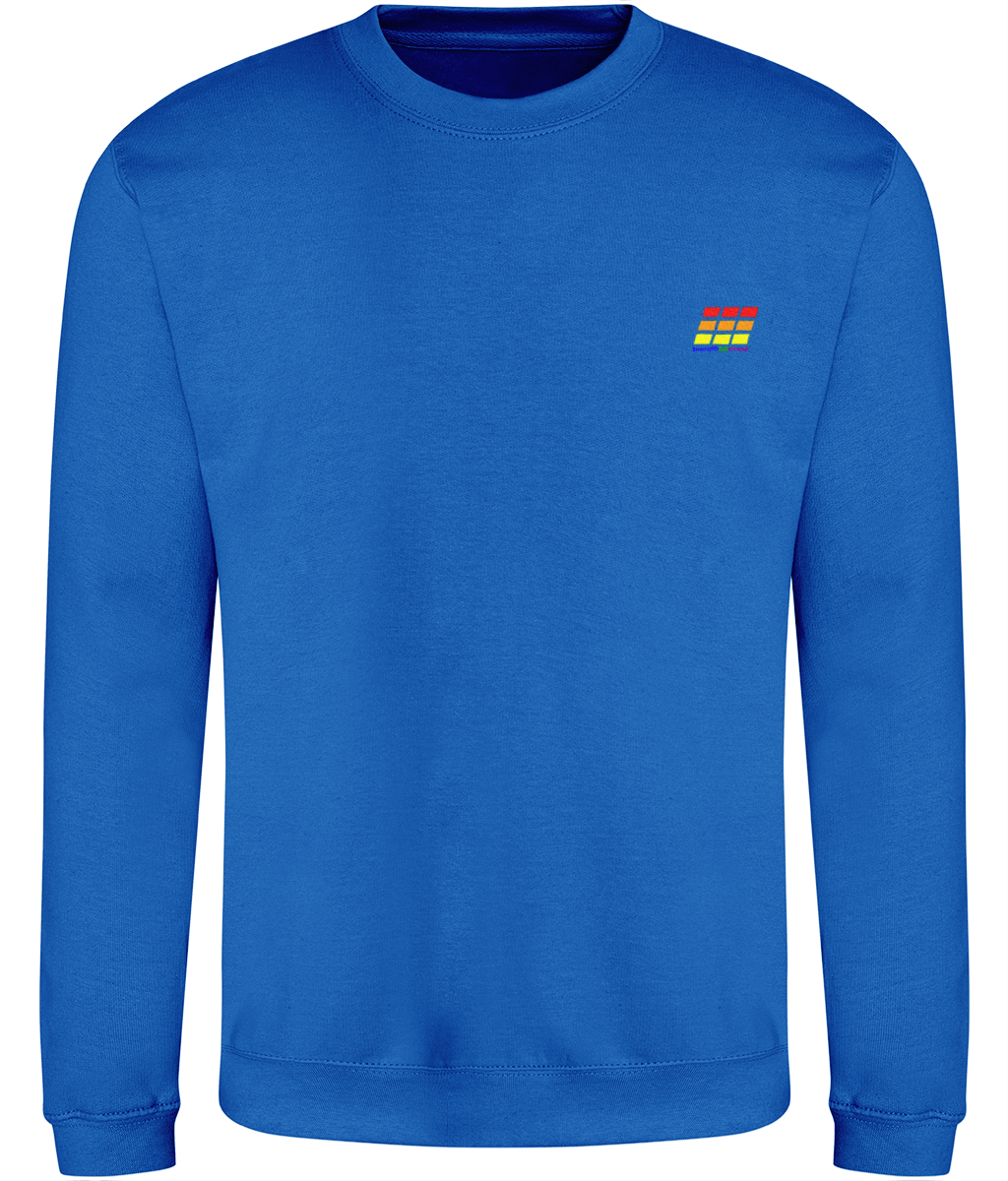 Different Animal: Just Classic Adult Unisex Sweatshirt JH030 S-Rainbow Logo2: (Other Colour-Variants available)