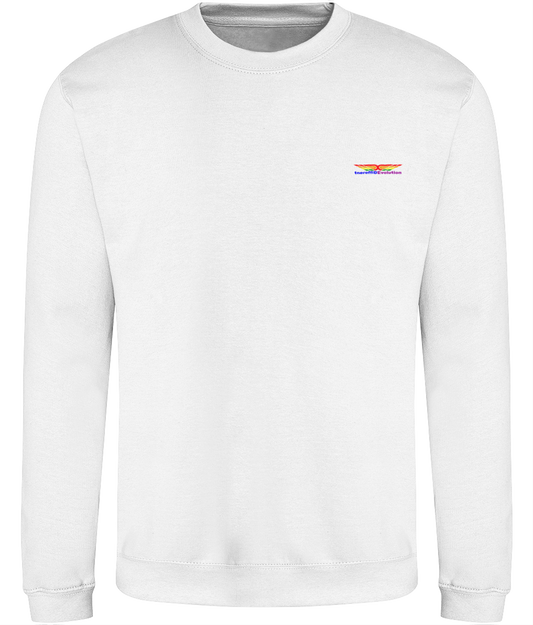 Different Evolution: Just Classic Adult Unisex Sweatshirt JH030 S-Rainbow Logo1: (Other Colour-Variants available)