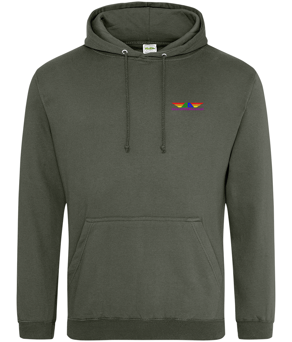 Different Animal: College Adult Unisex Hoodie JH001 S-Rainbow Logo1: (Other Colour-Variants available)